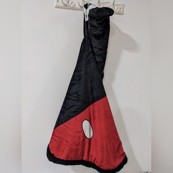 Hooded Mickey Mouse Disney Sherpa Wrap Blanket Youth with Snap - Picture 4 of 9